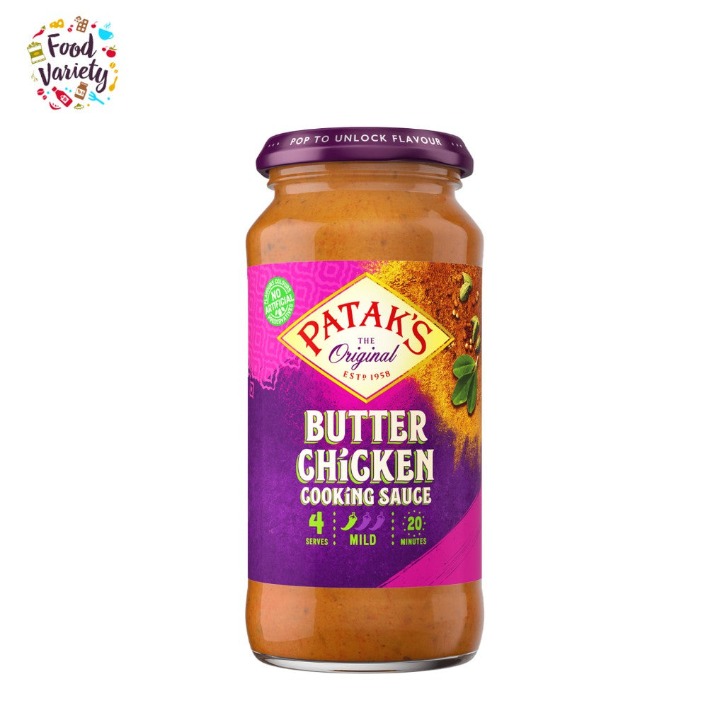 Patak's Butter Chicken Cooking Sauce 450g พาธาก ซอสบัตเตอร์ชิ้กเก้น 45 ...