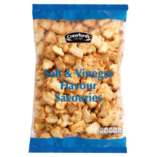 [Best Before 29-Apr-2023] Crawford’s Salt & Vinegar Flavour Savouries 250g ครอว์ฟอร์ด รสเกลือและน้ำส้มสายชู 250g