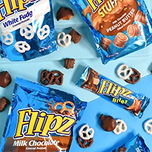 [BestBefore-02Aug2025] Flipz Cookies & Cream Flavoured Coated Pretzels 90g