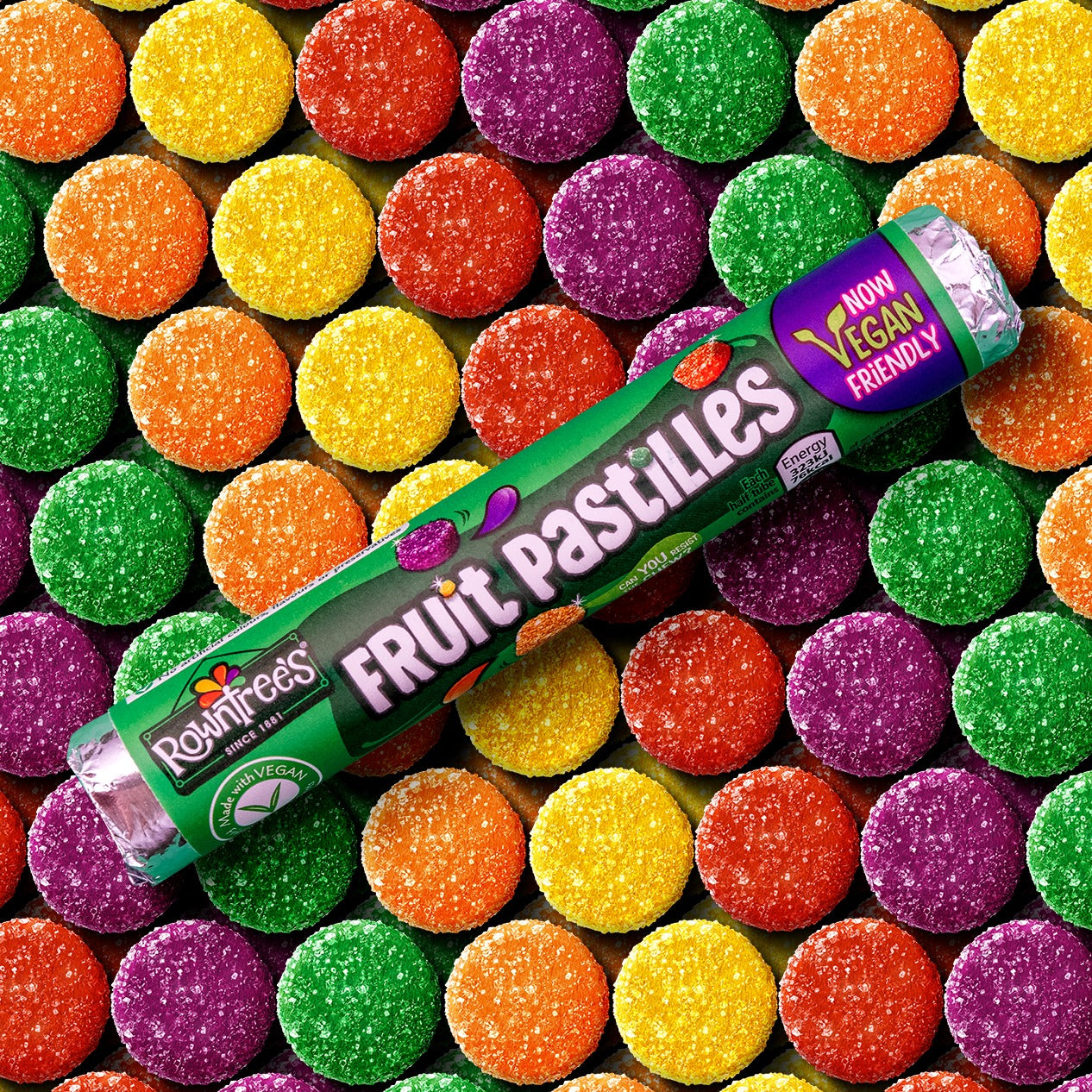 Rowntrees Fruit Pastilles Chewy Gummies 115 g