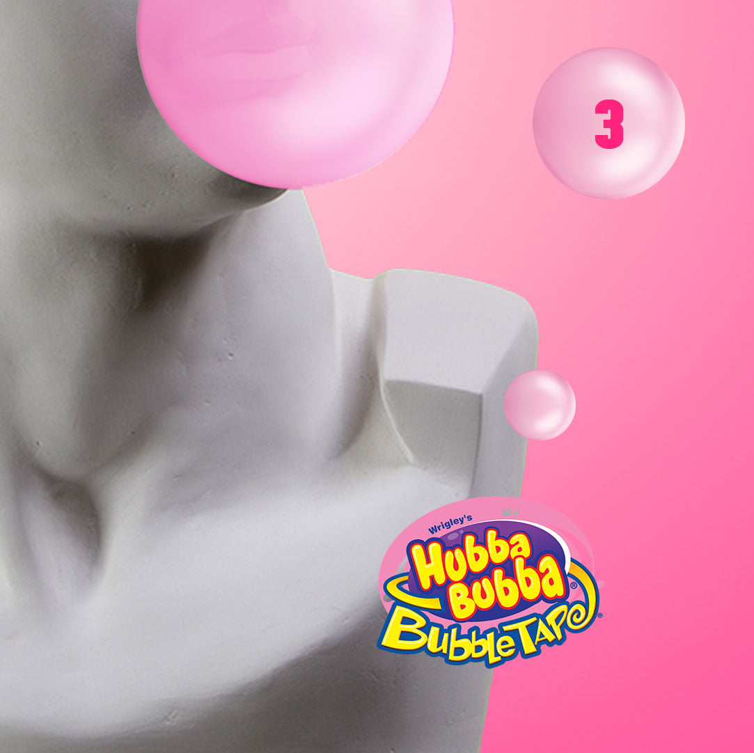 Hubba Bubba Mega Long Snappy Strawberry Flavour Chewing Gum 56g