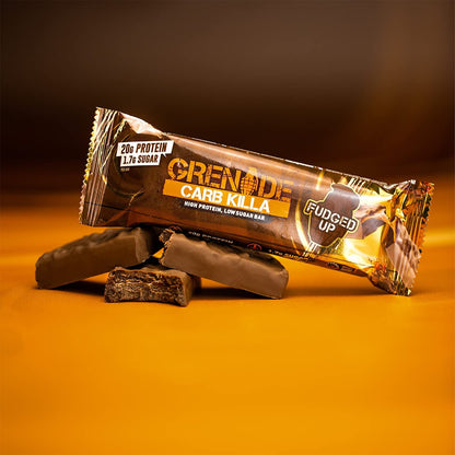 Grenade Carb Killa High Protein Bar Fudged Up 60g เเกรเนต โปรตีนบาร์ รสฟัดจ์ อัพ 60กรัม