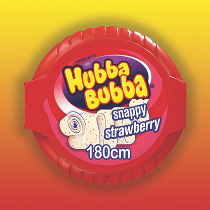 Hubba Bubba Mega Long Snappy Strawberry Flavour Chewing Gum 56g