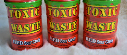 Toxic Waste Red Drum Extreme Sour Candy 42g
