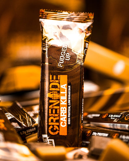 Grenade Carb Killa High Protein Bar Fudged Up 60g เเกรเนต โปรตีนบาร์ รสฟัดจ์ อัพ 60กรัม