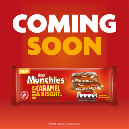 Nestle Munchies Gooey Caramel & Biscuit Sharing Bar 87g เนสท์เล่ มันชี่ส์ กูอี้ คาราเมล แอนด์ บิสกิต แชร์ริ่ง บาร์ 87 กรัม