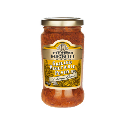 Filippo Berio Grilled Vegetable Pesto 190g ฟิลิปโป ซอสเพสโต้ผักย่าง 190 กรัม