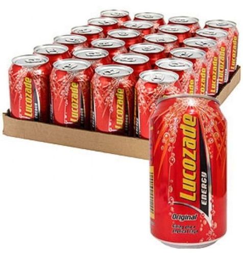 Lucozade Energy Original 330ml ลูโคซเซดเอนเนอจี้ออริจินอล แบบกระป๋อง 330มิลลิลิตร