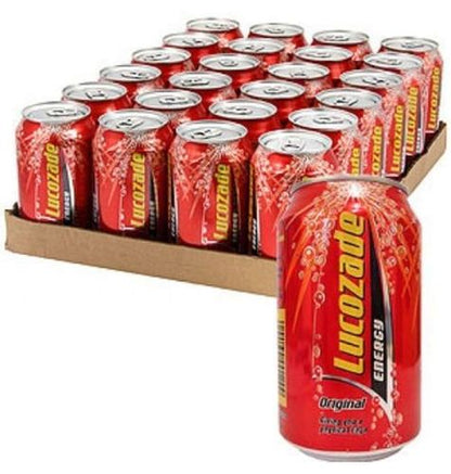 Lucozade Energy Original 330ml ลูโคซเซดเอนเนอจี้ออริจินอล แบบกระป๋อง 330มิลลิลิตร