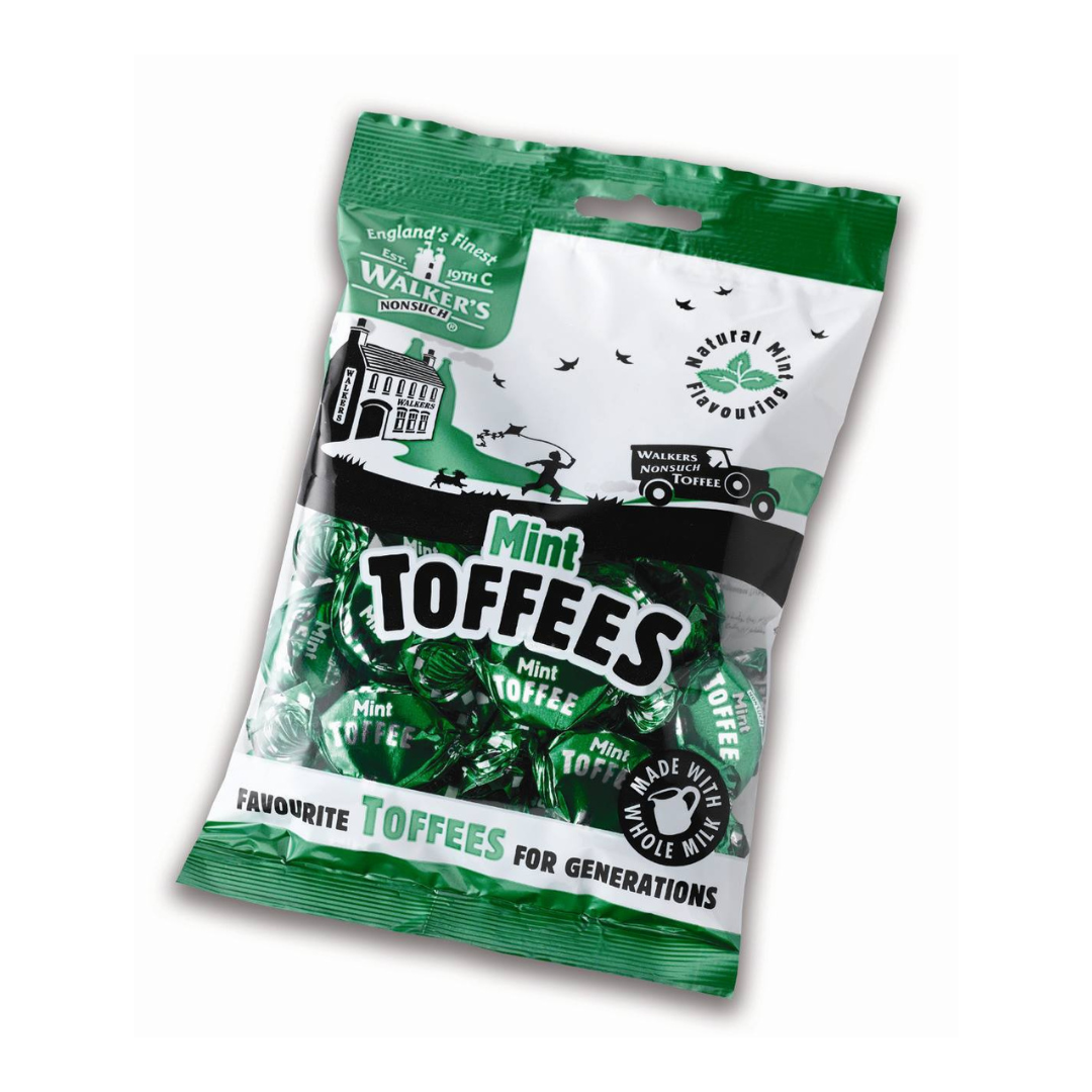 Walker's Nonsuch Mint Toffees 150g วอล์คเกอร์ ทอฟฟี่ รสมินต์ 150 กรัม