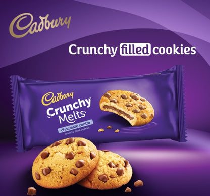 [BestBefore-28Sep2025] Cadbury Crunchy Melts Cookies with Chocolate Centre 156g