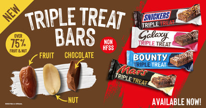 Snickers Triple treat Fruit Nut & chocolate 128g