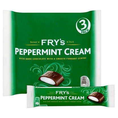 Fry's Peppermint Cream 3 Pack 147g ฟรายส์ ครีมเปปเปอร์มินต์ 3 แพ็ค 147กรัม