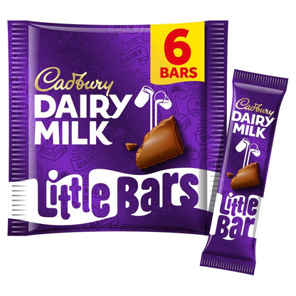 Cadbury Dairy Milk Little Bars 6x18g แคดเบอรี่ แดรี่ มิลค์ ลิตเติ้ลบาร์ 6x18g