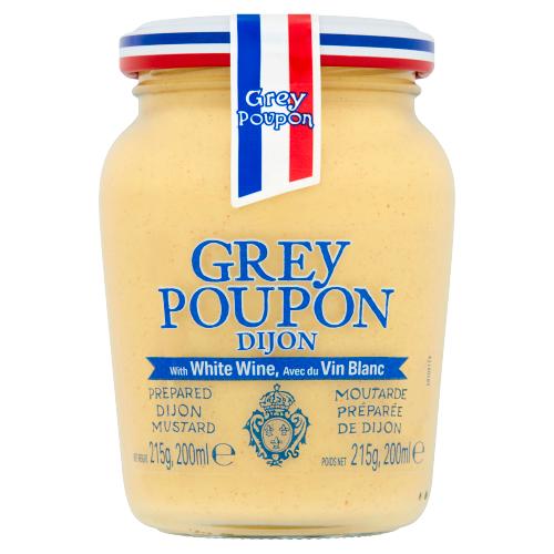 Grey Poupon Dijon Mustard with White Wine 215g
