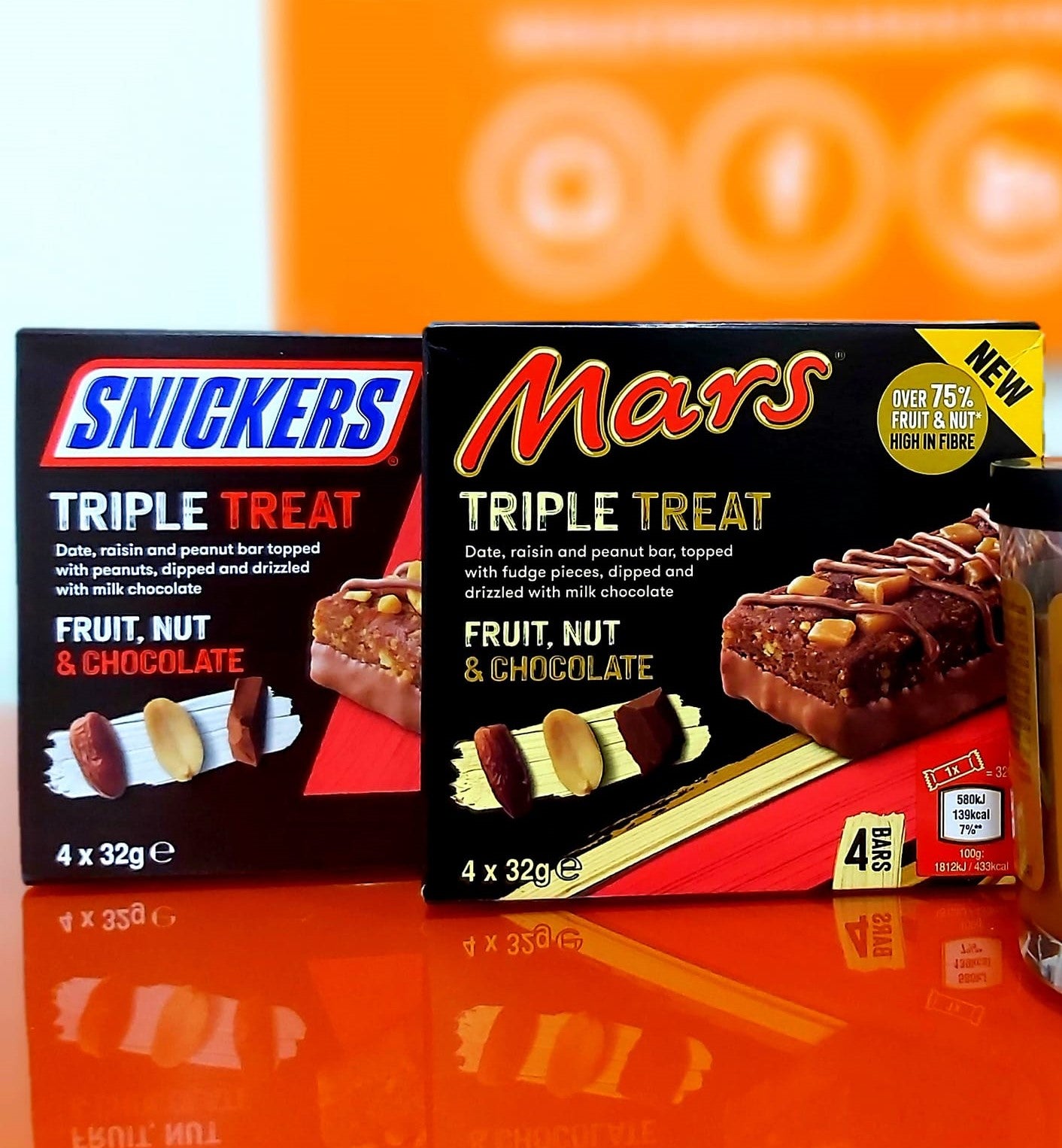 Mars Triple Treat Fruit Nut & Chocolate Bar[4 x 32g] 128g