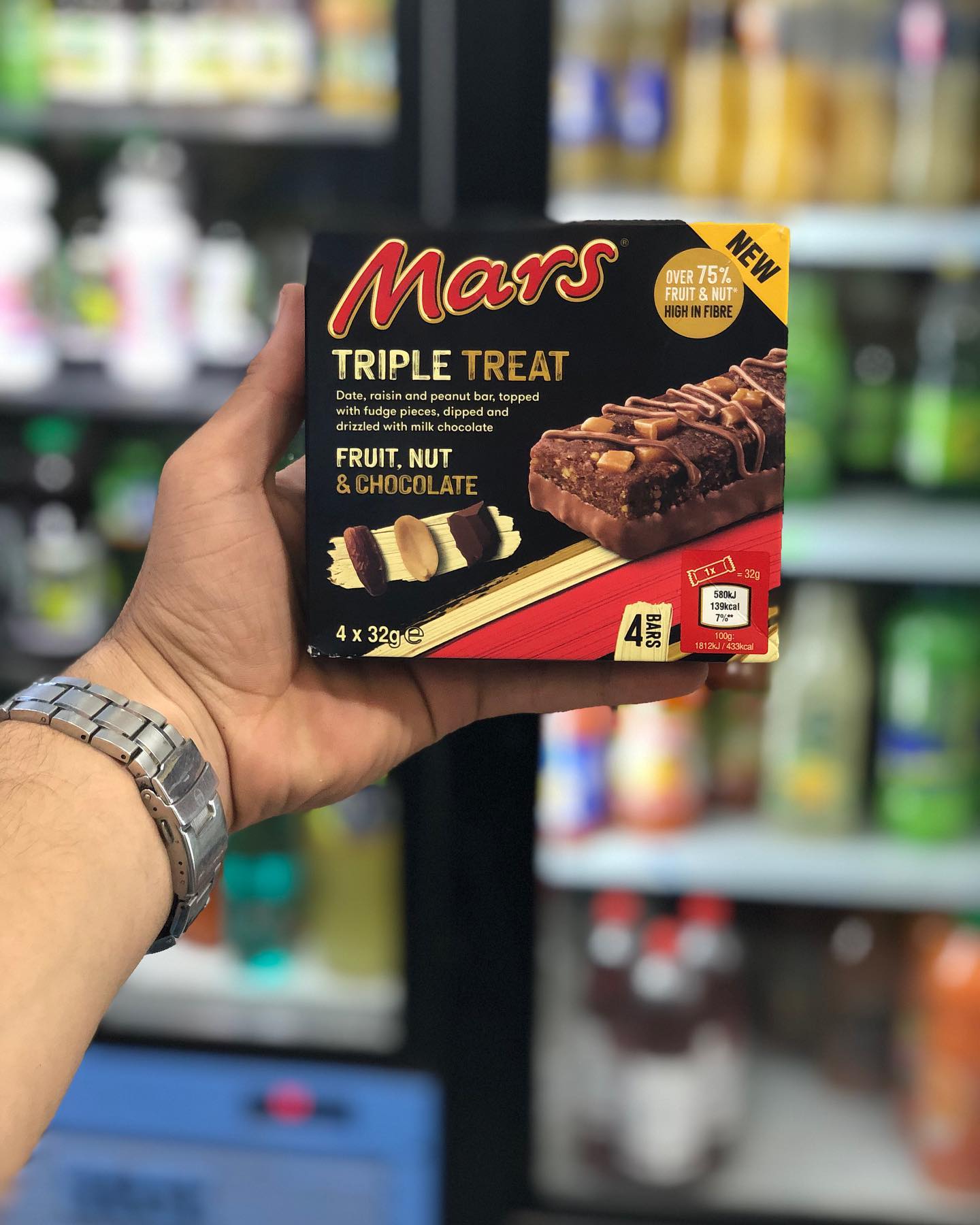 Mars Triple Treat Fruit Nut & Chocolate Bar[4 x 32g] 128g