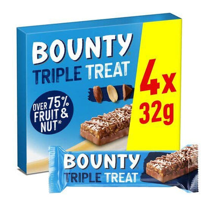 Bounty Triple Treat Fruit, Nut & Chocolate 128g