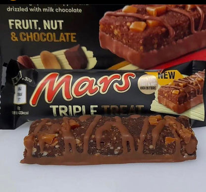 Mars Triple Treat Fruit Nut & Chocolate Bar[4 x 32g] 128g