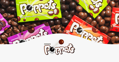 Poppets Dark Chocolate Coated Mint Creams Pouch 130g โปเปตซ์ ซองครีมมินต์เคลือบดาร์กช็อกโกแลต 130 กรัม