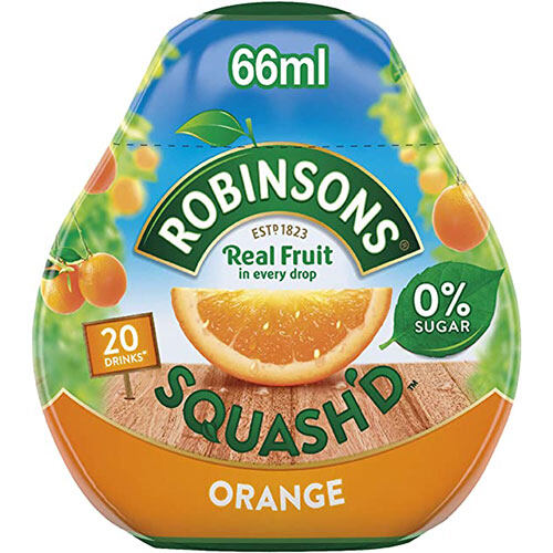 Robinsons Real Fruit Mini Orange 66ml โรบินสันส์ เรียลฟรุต สควอช รสส้ม 66มิลลิลิตร