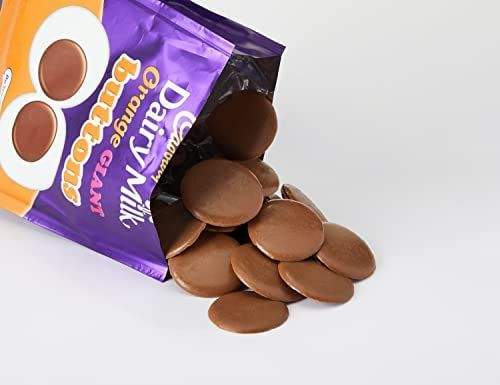 Cadbury Dairy Milk Orange Giant Buttons 110g แคดเบอรี่ แดรี่ มิลค์ ออเรนจ์ ไจแอนท์ บัตตันส์ 110g