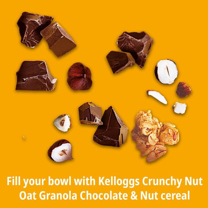 [BestBefore-08Aug2025] Kellogg's Crunchy Nut Granola Hazelnut & Chocolate 380G