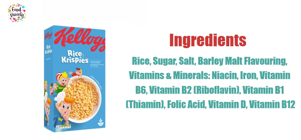 Kellogg's Rice Krispies 510g แคลล็อกส์ ซีเรียลข้าวพองอบกรอบ 510 กรัม