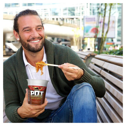 Pot Noodle Beef & Tomato Flavour 90g พ็อต นู้ดเดิ้ล รสเนื้อวัวและมะเขือเทศ 90 กรัม