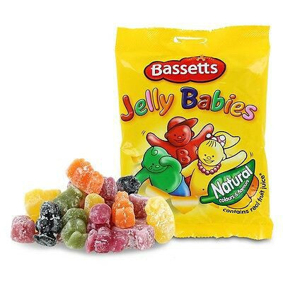 [Best Before 8-Sep-2024]Maynards Bassetts Jelly Babies Bag 165g เมย์นาร์ด บาสเซตต์ เยลลี่ เบบี้ แบบถุง 165กรัม