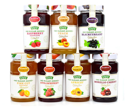 Stute No Sugar Added Peach Jam 430g สตู แยมพีชไม่ใส่น้ำตาล 430 กรัม