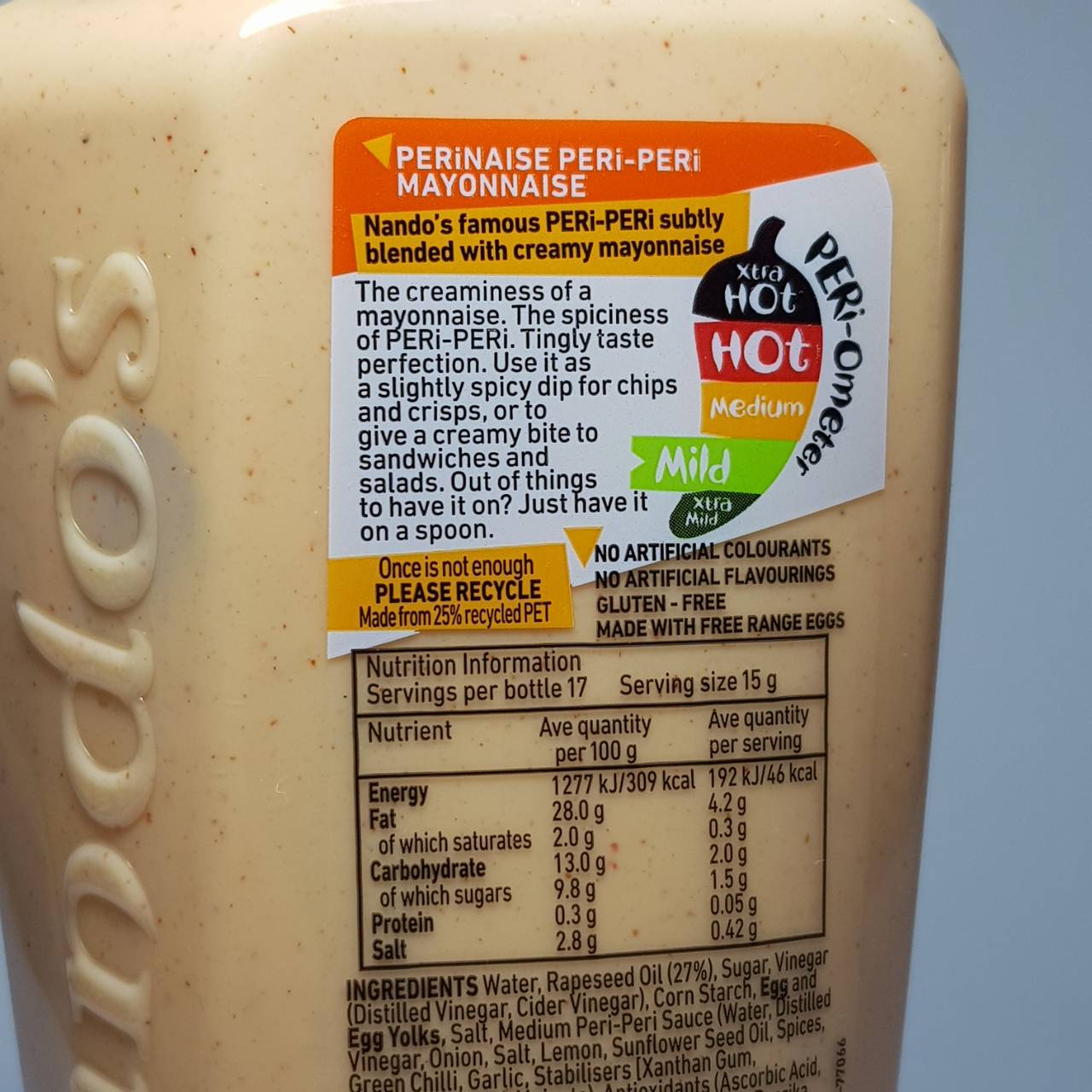 Nandos Perinaise Peri-Peri Mild Mayonnaise 265g