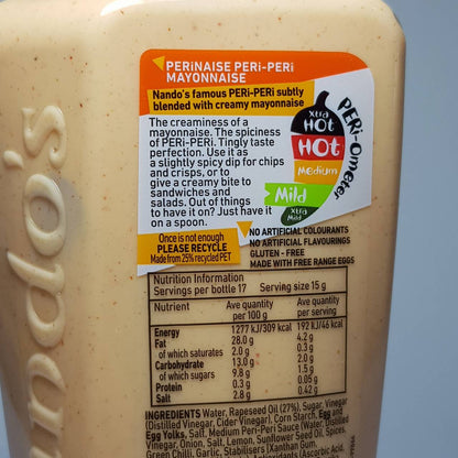 Nandos Perinaise Peri-Peri Mild Mayonnaise 265g