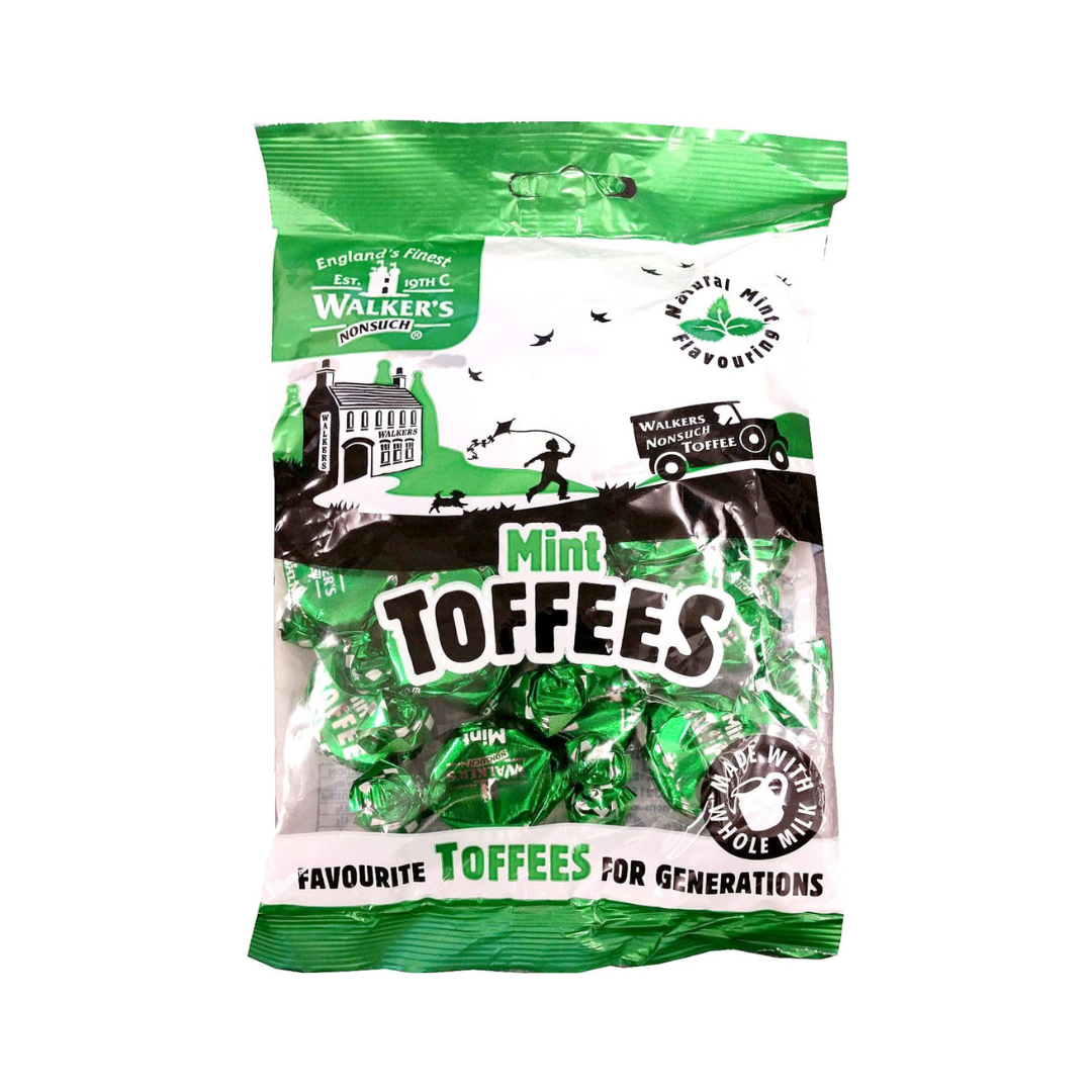 Walker's Nonsuch Mint Toffees 150g วอล์คเกอร์ ทอฟฟี่ รสมินต์ 150 กรัม