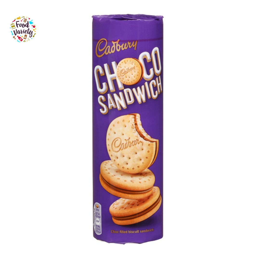 Cadbury Choco Sandwich Biscuits 260g แคดเบอรี ช็อกโก แซนด์วิชบิสกิต 260 กรัม