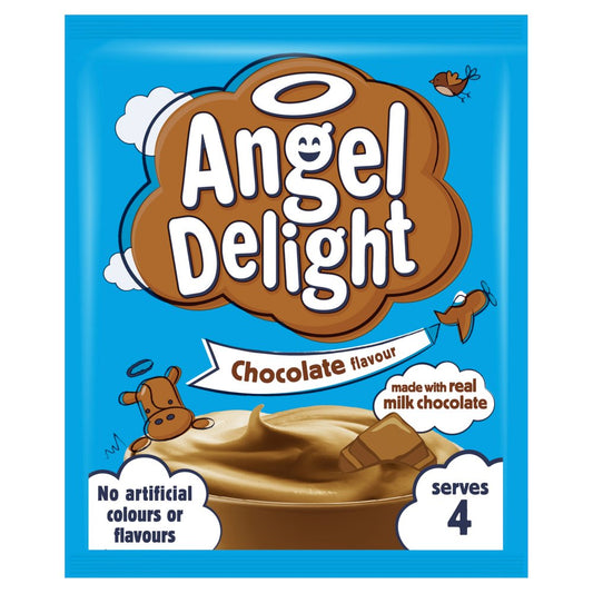 Angel Delight Chocolate Flavour 59g แองเจิล ดีไลท์ ผงทำขนมหวานรสช็อกโกแลต 59 กรัม