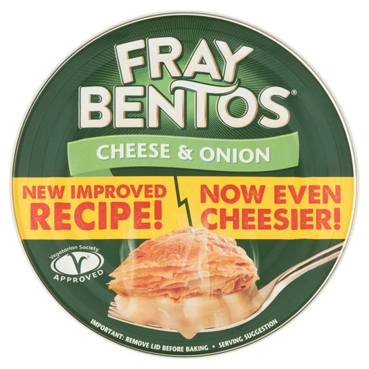 Fray Bentos Cheese & Onion Pie 425g เฟร เบนโทส พายชีสและหัวหอม 425กรัม