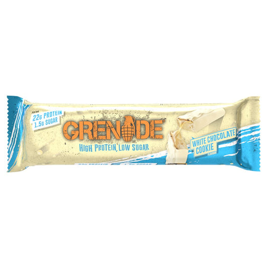 Grenade Carb Killa High Protein Bar White Chocolate Cookie 60g เเกรเนต ไฮ โปรตีน บาร์ รสไวท์ช็อกโกแลต 60กรัม