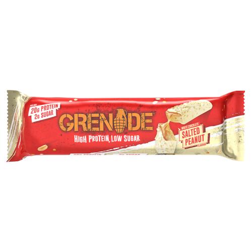 Grenade Carb Killa High Protein Bar White Chocolate Salted Peanut 60g  เเกรเนต โปรตีนบาร์ รสไวท์ช็อกโกแลตและถั่ว 60กรัม