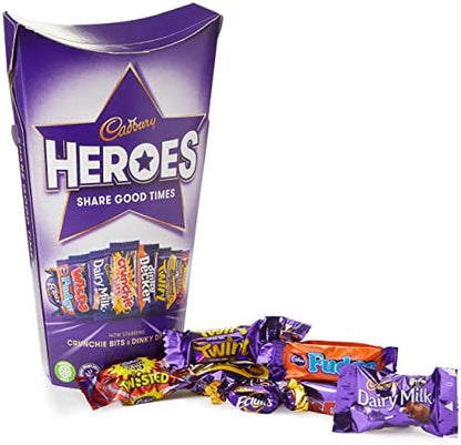 Cadbury Heroes Chocolate Carton 290g แคดเบอรี ช็อกโกแลตนม ฮีโร่ 290 กรัม