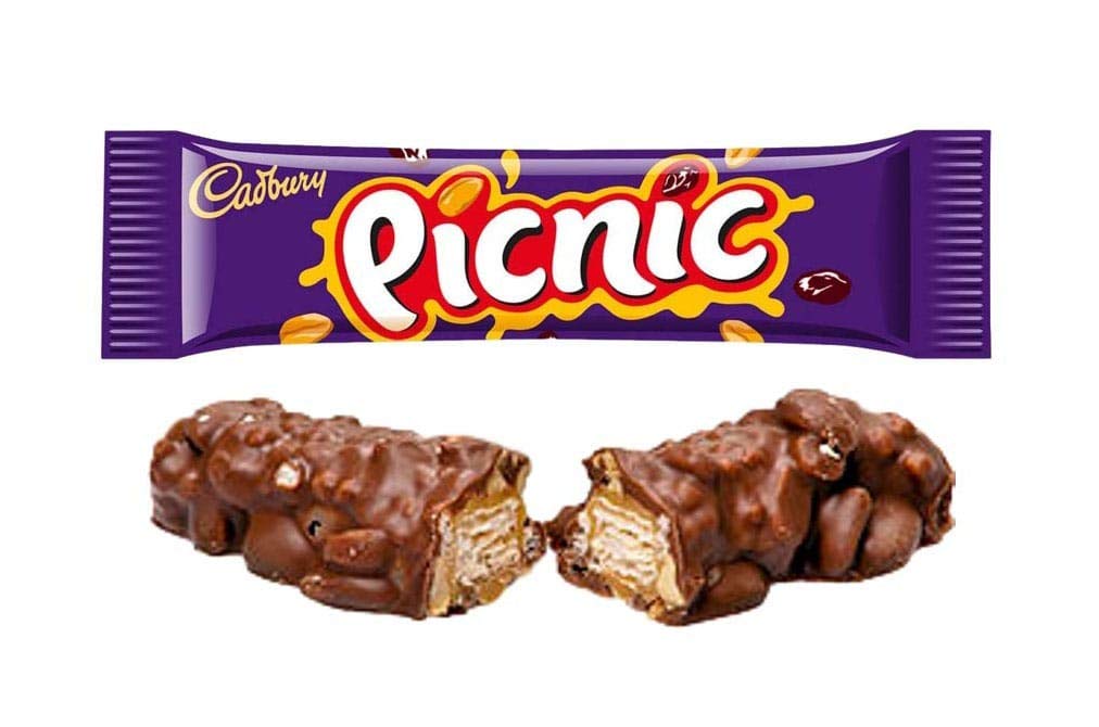 [BestBefore-08Nov2025] Cadbury Picnic Chocolate Bar 4 Pack 128g
