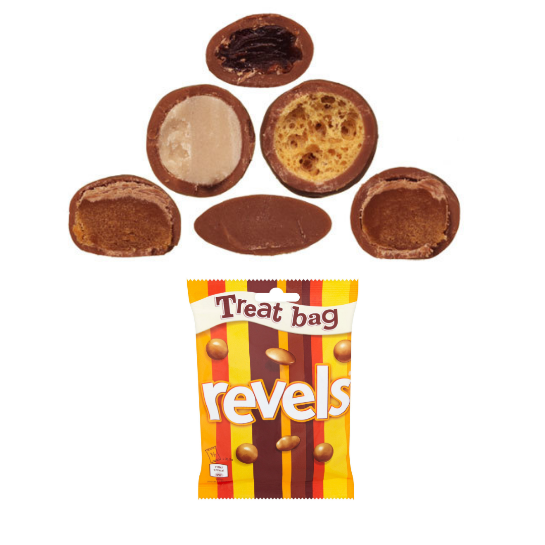 Revels Treat Bag 71g เรเวล ช็อกโกแลตนม แบบถุง 71กรัม