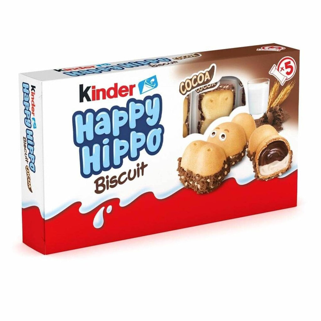 Kinder Happy Hippo Biscuit Cocoa 5x20.7g คินเดอร์ แฮปปี้ ฮิปโป บิสกิต โกโก้ 5x20.7g