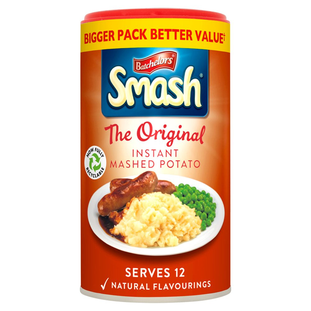 Batchelor’s Smash The Original Instant Mashed Potato 360g แบทเชอเลอร์ส Smash มันฝรั่งบดสำเร็จรูปรสดั้งเดิม 360g