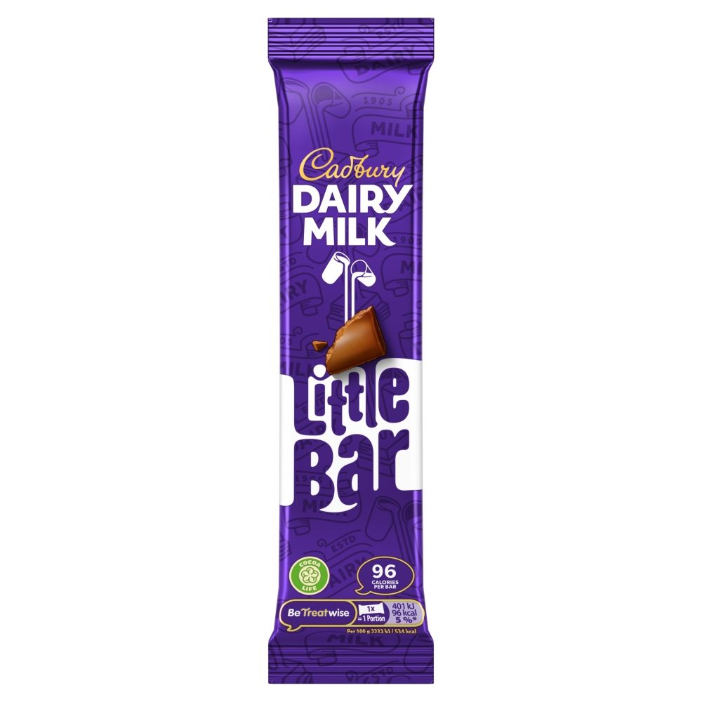 Cadbury Dairy Milk Little Bars 6x18g แคดเบอรี่ แดรี่ มิลค์ ลิตเติ้ลบาร์ 6x18g