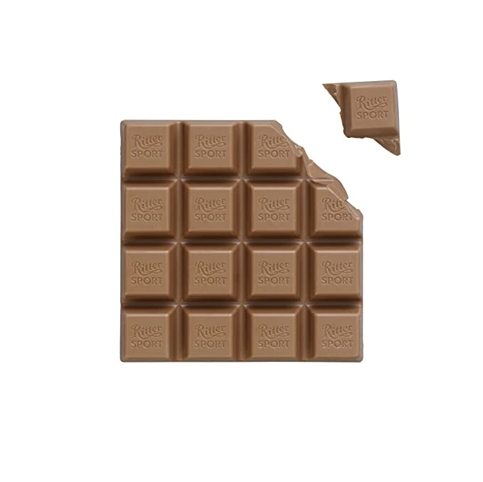 Ritter Sport Alpine Milk Chocolate 100g ริทเทอร์ สปอร์ต อัลไพน์ ช็อกโกแลตนม 100 กรัม