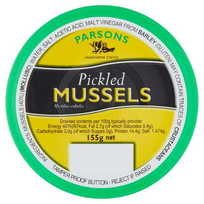 Parsons Pickled Mussels 155g พาร์สันส์  ดอง หอยแมลงภู่ 155g