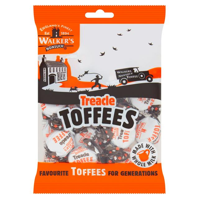 Walker's Nonsuch Treacle Toffees 150g วอล์คเกอร์ ท็อฟฟี่ รสเทรอาเคิลรสจืด 150 กรัม