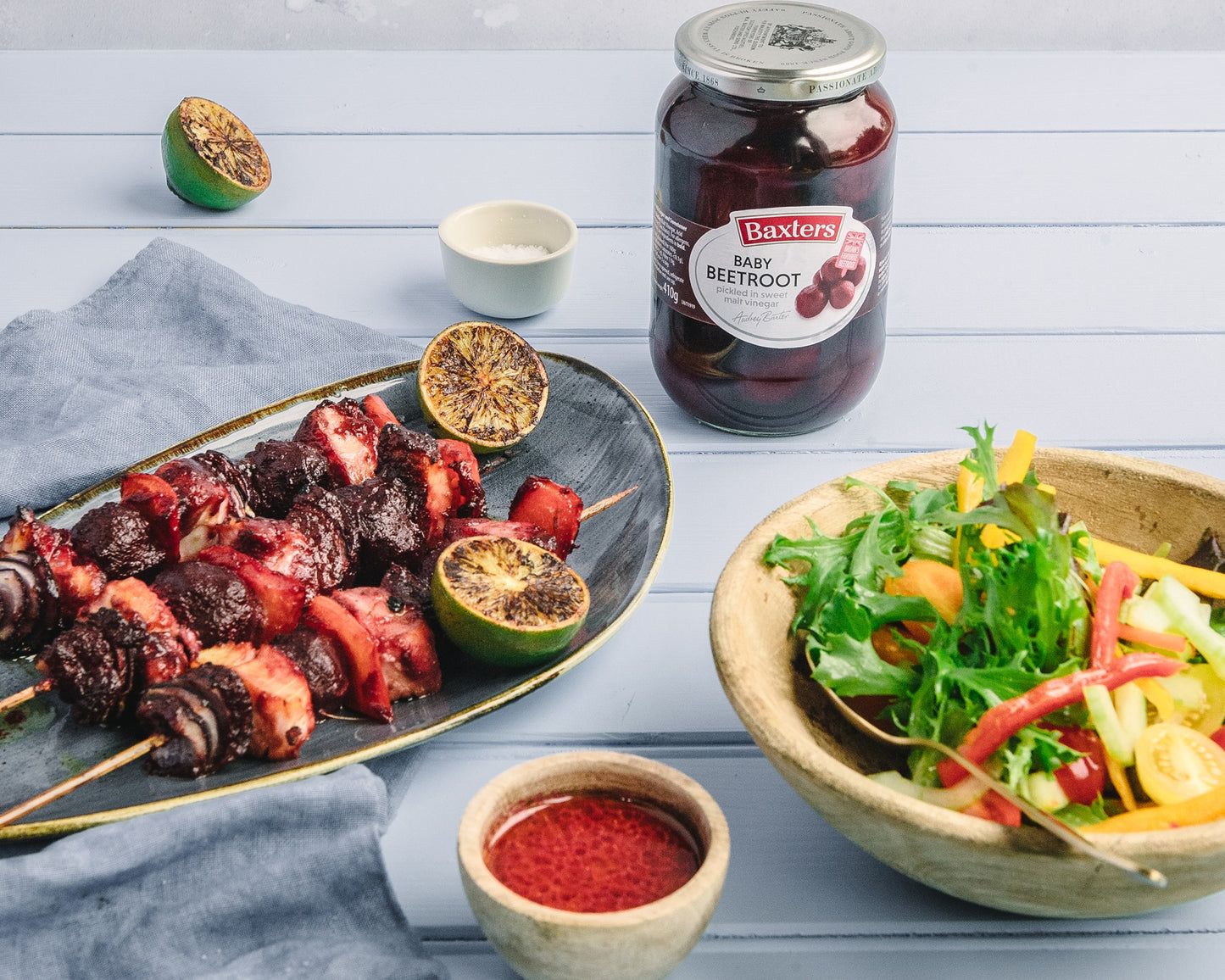 Baxters Baby Beetroot Pickled in Sweet Malt Vinegar 340g แบ็กซ์เตอร์ เบบี้ บีทรูท ดองในน้ำส้มสายชูมอลต์หวาน 340 กรัม