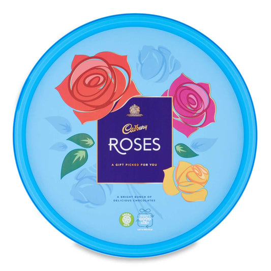 Cadbury Roses Chocolate Tub 550g แคดเบอรี โรสเซส ช็อกโกแลตรวมรส แบบกล่อง 550กรัม